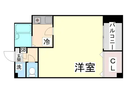 メゾン御影(1K/3階)の間取り写真