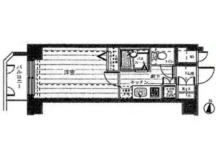 フェニックス荻窪参番館(1K/3階)の間取り写真