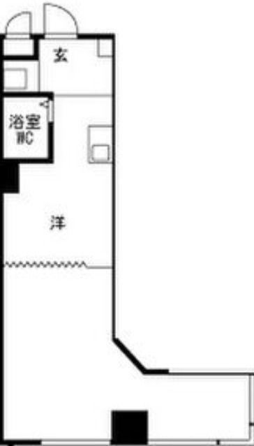 クレドール西明石Ⅲ(1DK/3階)の間取り写真