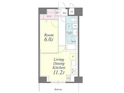 ベル エポック(1LDK/4階)の間取り写真