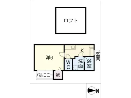 アイビス白壁(1K/1階)の間取り写真