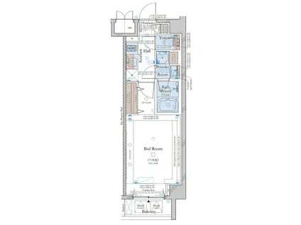 コンシェリア目黒 THE RESIDENCE(1K/3階)の間取り写真