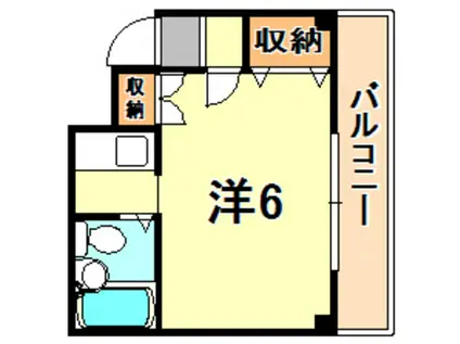 OLDKOBE(1K/4階)の間取り写真