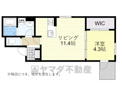 MIMOSA(1LDK/2階)の間取り写真