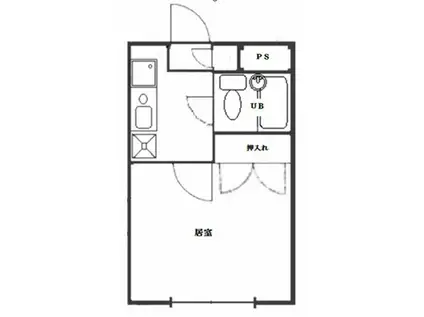 プラザ・ドゥ・マグナス(1K/3階)の間取り写真