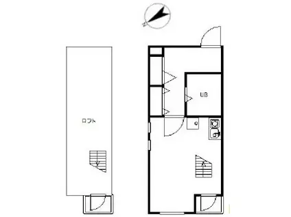 シティプラザ赤羽(ワンルーム/3階)の間取り写真