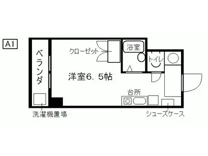 ロイヤルマンション日本橋(1K/4階)の間取り写真