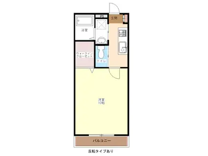 TWINBEE 2(1K/2階)の間取り写真