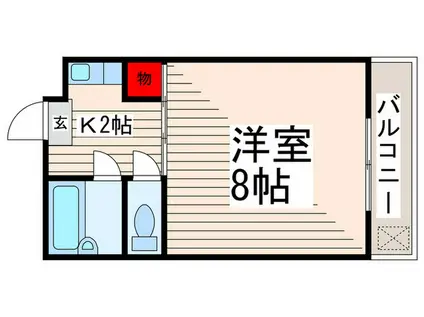 松屋コーポ(1K/2階)の間取り写真