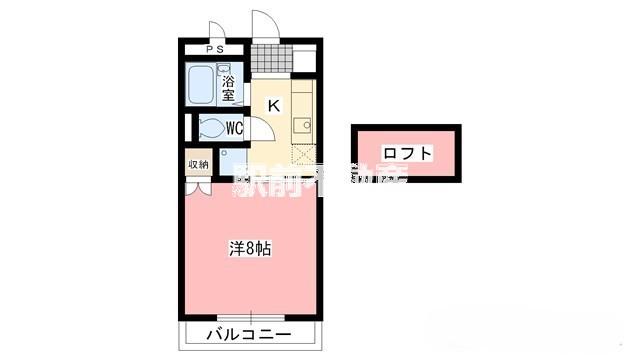 アーバン田代 3(1K/1階)の間取り写真