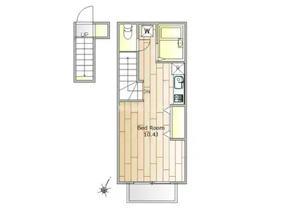 VOGA ASAGAYA(ワンルーム/2階)の間取り写真