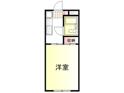 クレシード三光町(1K/4階)の間取り写真