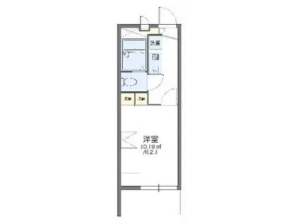 レオパレスAXL(1K/2階)の間取り写真