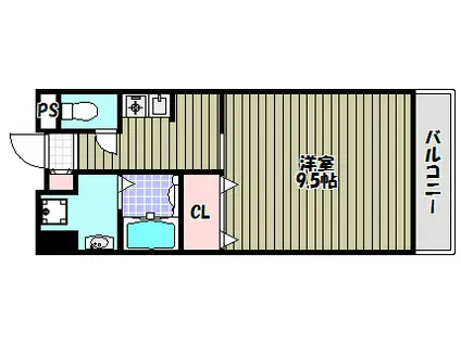 スプルース泉ヶ丘II(1K/3階)の間取り写真