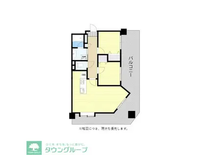 アンピールリーバァス天神(2LDK/9階)の間取り写真