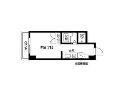 STUDENTピアレゾン(ワンルーム/8階)の間取り写真