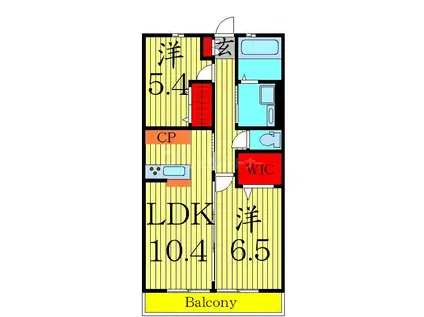 EMINENCE COURT(2LDK/2階)の間取り写真