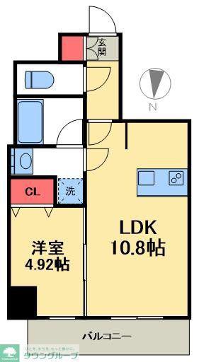 アイル プレミアム東京西新井(1LDK/3階)の間取り写真