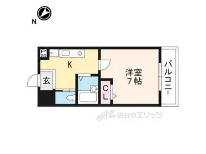 ピュアドミトリーシミズ(1K/3階)の間取り写真