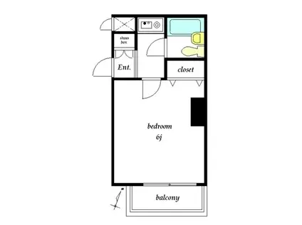 ライオンズマンション磯子第5(1K/5階)の間取り写真