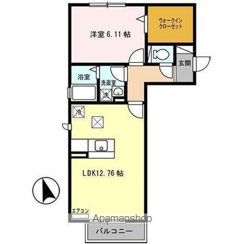 エトワール(1LDK/1階)の間取り写真