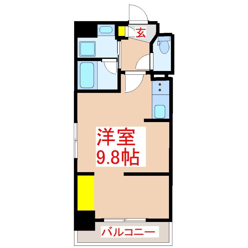 SE PLUS南林寺(ワンルーム/6階)の間取り写真
