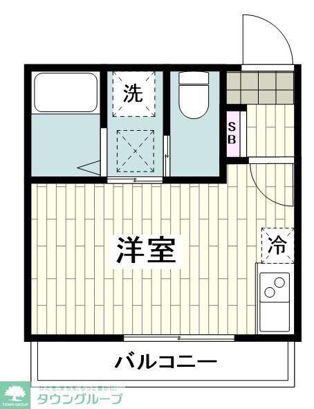 フルセイルさがみ野II(ワンルーム/3階)の間取り写真