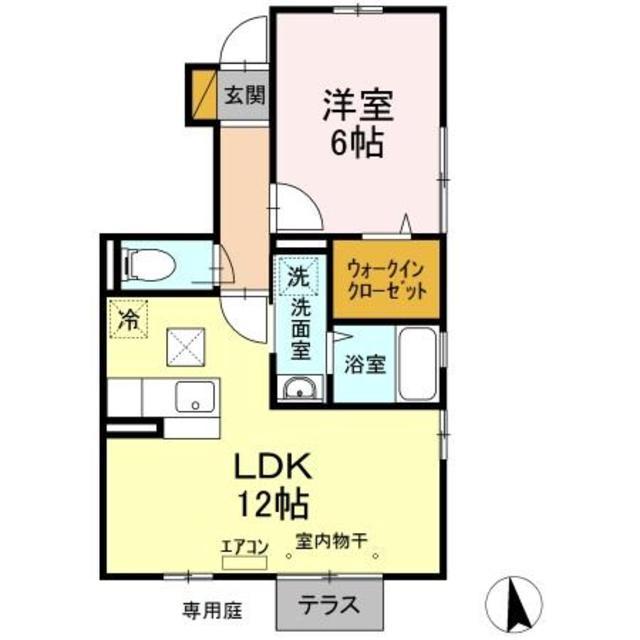 サニーコートIII(1LDK/1階)の間取り写真