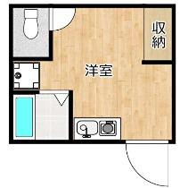 光ハイツ(ワンルーム/2階)の間取り写真