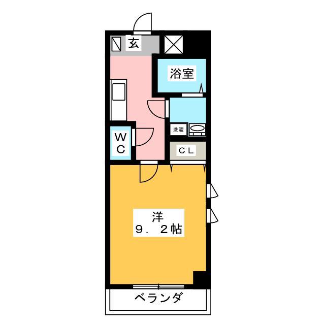 ヴィガラス永田町(1K/6階)の間取り写真