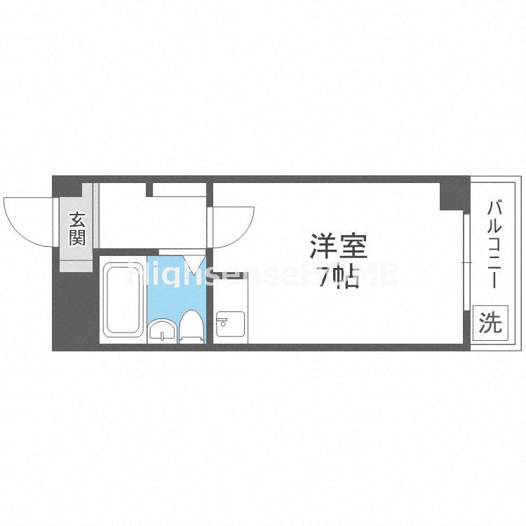 メゾン横堤(ワンルーム/2階)の間取り写真