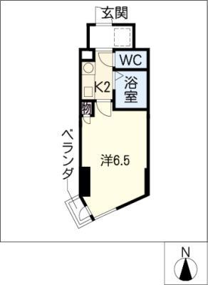 サンパーク丸の内(1K/11階)の間取り写真