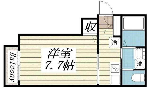 LA GRAND横浜南(1K/3階)の間取り写真