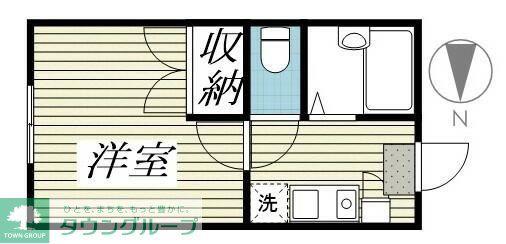 クリアⅠ(1K/3階)の間取り写真