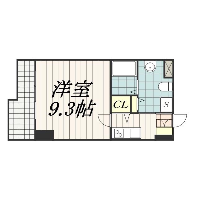 SIDEONE(1K/7階)の間取り写真