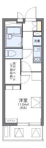 レオパレス生麦駅前(1K/2階)の間取り写真