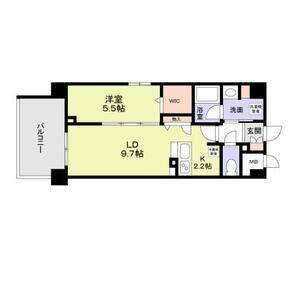 SUNNY PLACE(1LDK/5階)の間取り写真