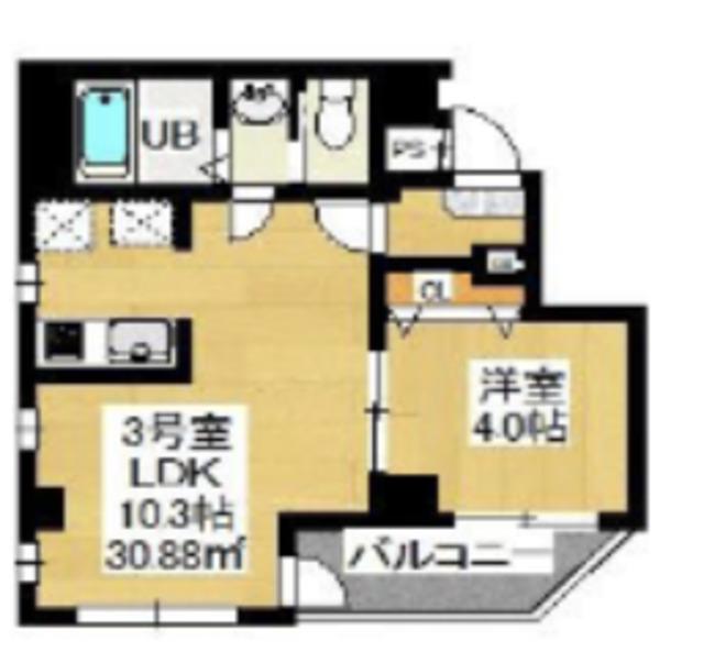HIROAD大島 503(1LDK/5階)の間取り写真