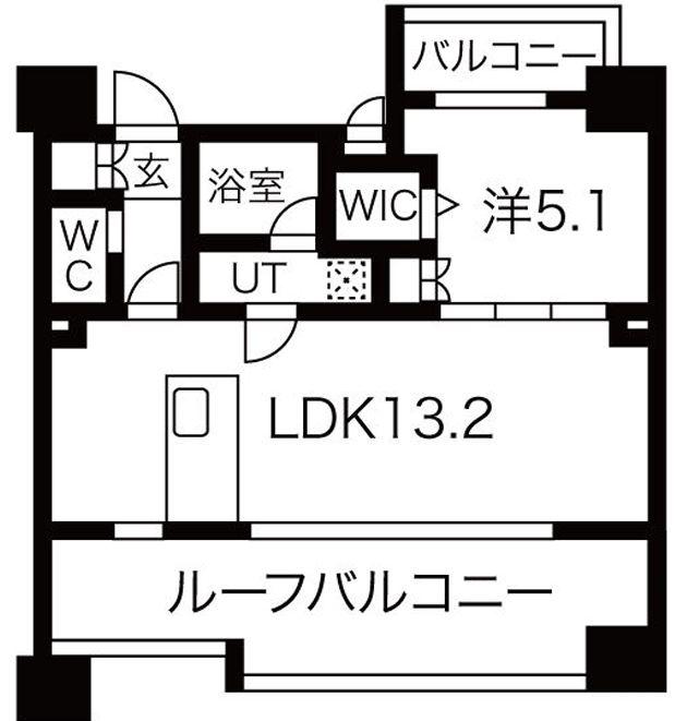 レアライズ押上II(1LDK/11階)の間取り写真