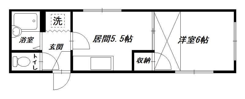大雪旭川館TOYOOKA(1DK/1階)の間取り写真
