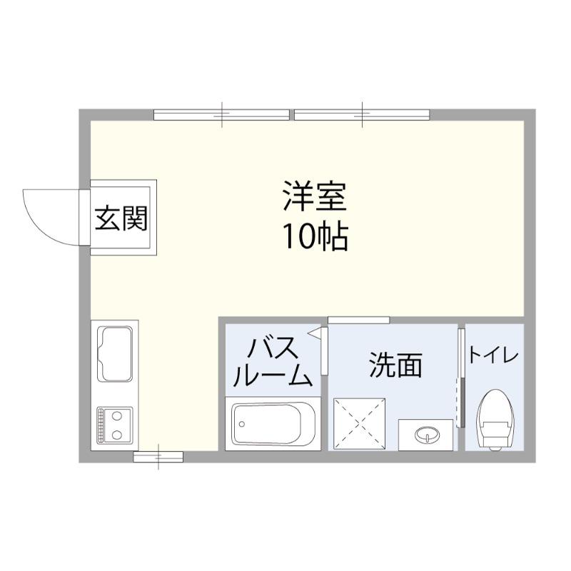 ヘンミ第2ビル(ワンルーム/2階)の間取り写真