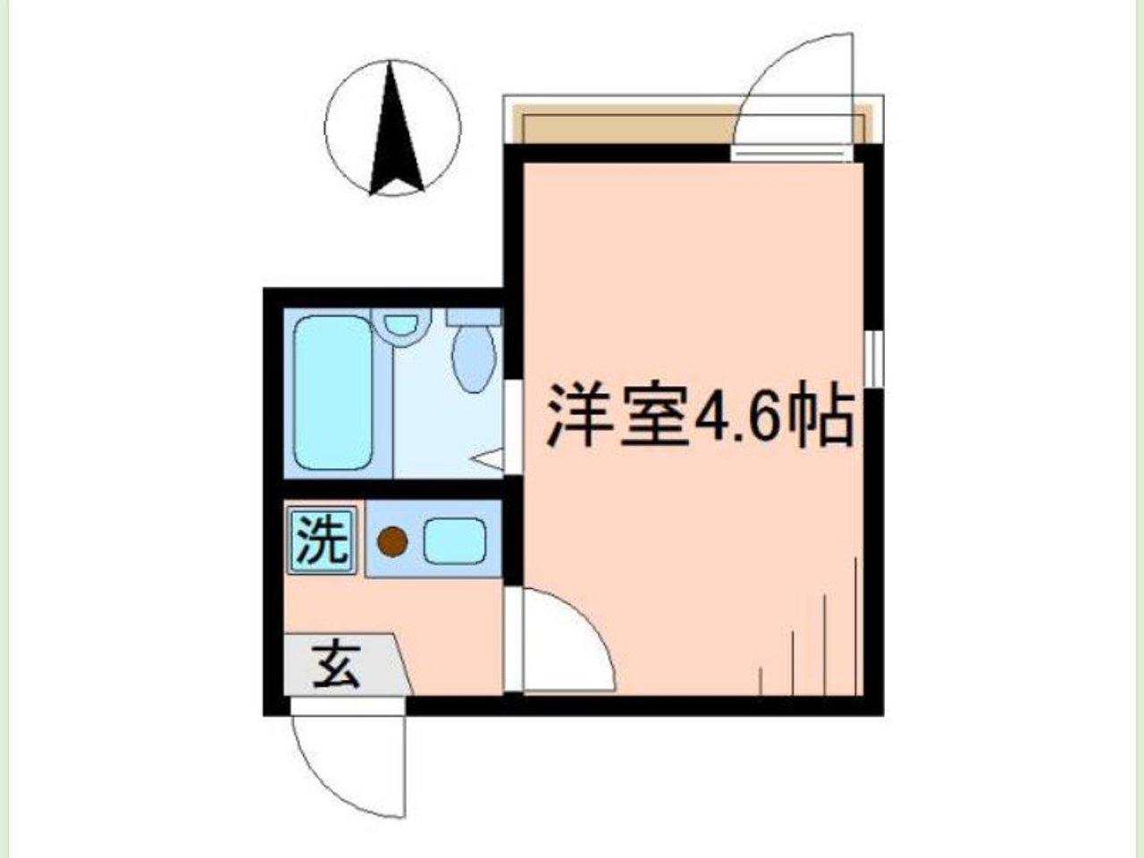 ソレイユ北砂(1K/2階)の間取り写真