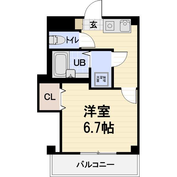 NASU12(1K/2階)の間取り写真