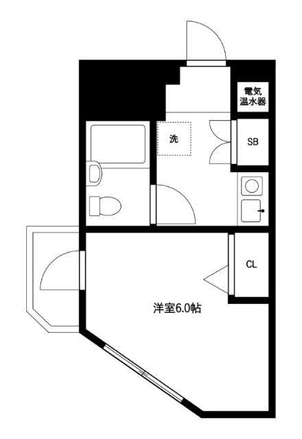 コンドミニアム蒔田(1K/5階)の間取り写真