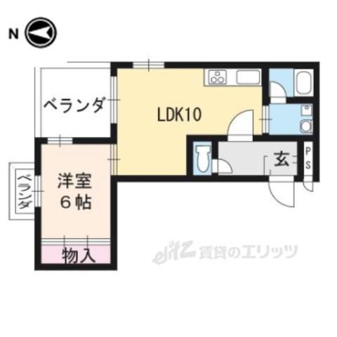 COMO HOUSE(1LDK/2階)の間取り写真