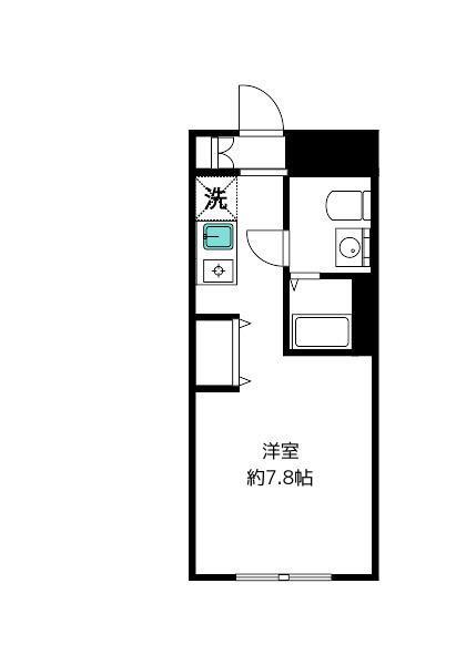 ラングタール篠崎(ワンルーム/3階)の間取り写真