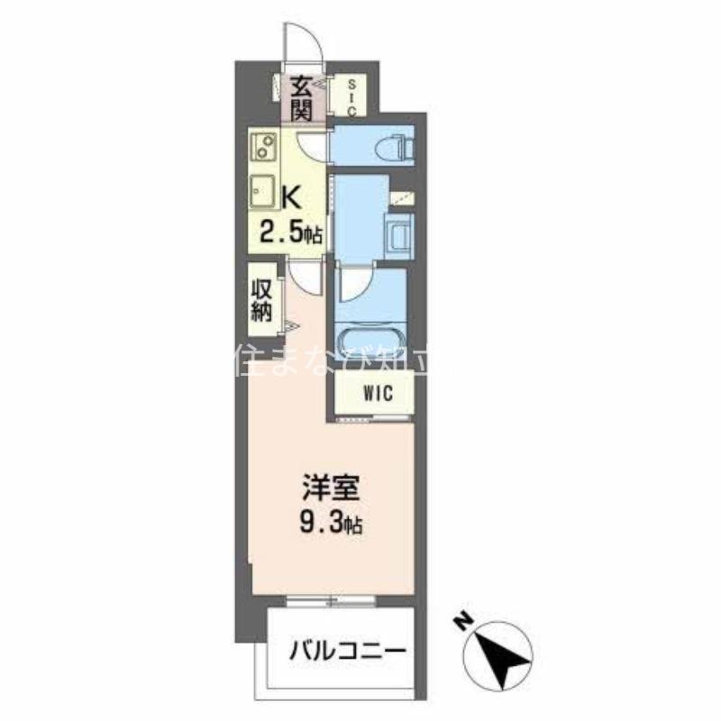 ROOTHILL 10(1K/4階)の間取り写真