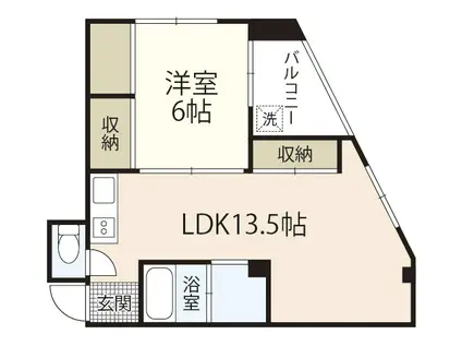 第一堀田ビル(1LDK/4階)の間取り写真
