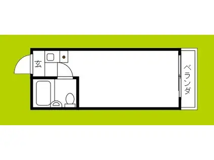 那須アーバン(ワンルーム/3階)の間取り写真