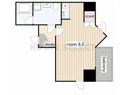MSマンション(ワンルーム/4階)の間取り写真